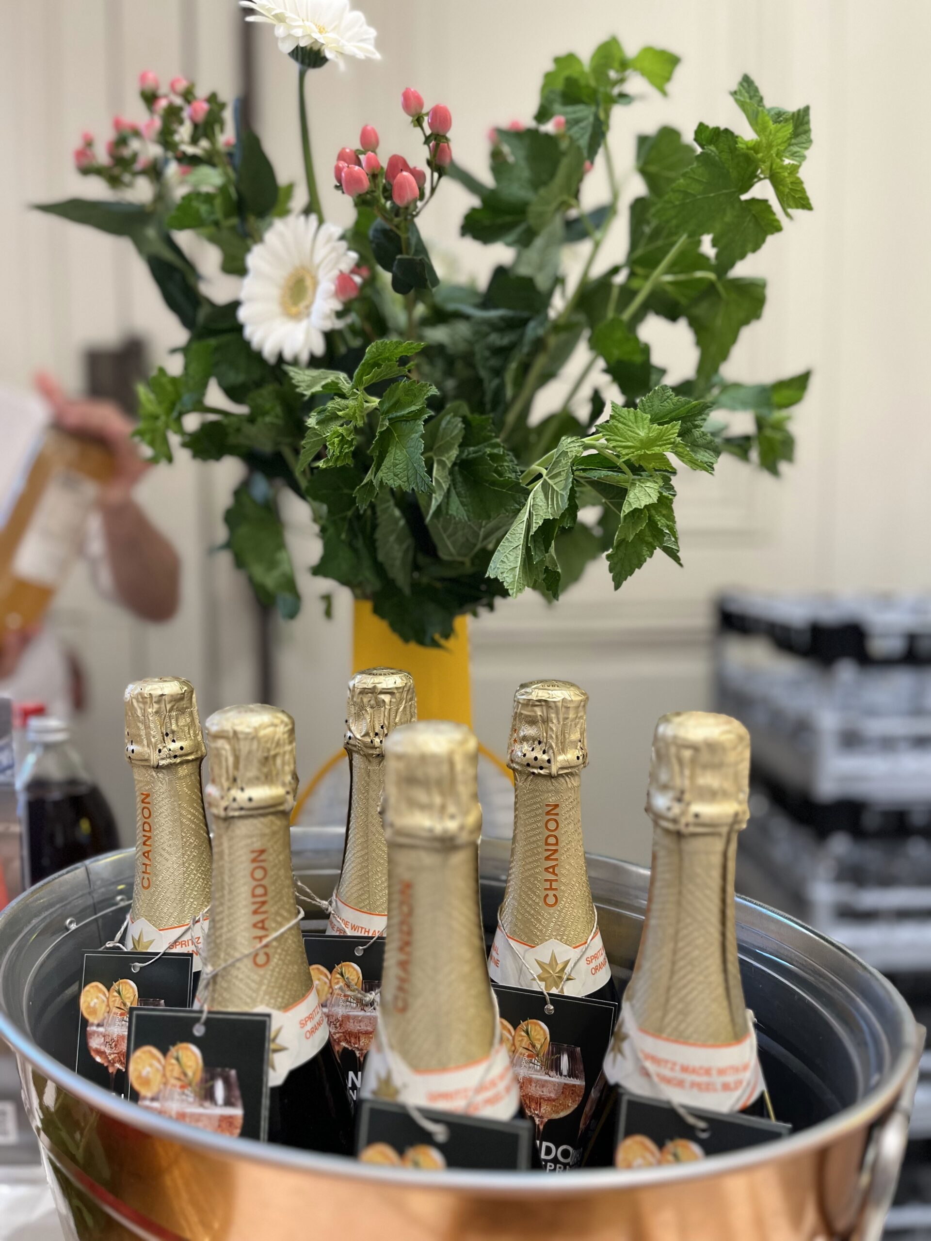 champagne boisson wrap party wallace events